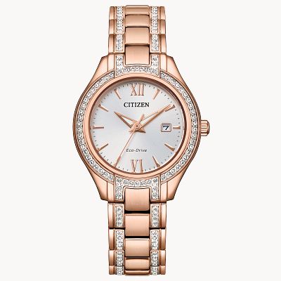Silhouette Crystal Ladies Crystal Watches CITIZEN